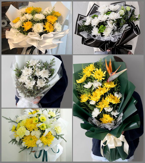 广东东莞市大岭山镇颜屋村白事花束代送